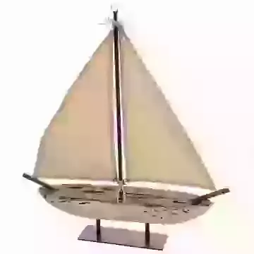 Vintage White Sailing Boat